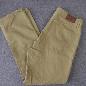 Polo Ralph Lauren Authentic Dungarees Tan Khaki Straight Leg Pants Mens 34/32